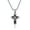 black, variant on Premium Cross Necklace | 316L Surgical Stainless Steel | Waterproof | Available in Four Colors | Suitable for Men