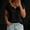 Black, variant on Women's Summer Cotton Linen Tops Short Sleeve V Neck Casual Blouse Summer Vacation Solid Color Gauze TShirts