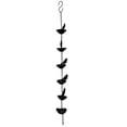 thumbnail image 2 of Dserhfy 60/80/100CM Iron Bird Rain Chain Heavy Duty Metal Outdoor Garden Hanging Rain Catcher Cups Outside Gutters Downspouts Replacement Decorative Rain Chain, 2 of 8