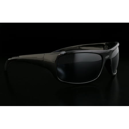 - Men's Sport Gloss & Matte Wrap Around Frames Sunglasses, Black, One-Size, 2 Pack