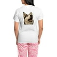 thumbnail image 2 of CafePress - Yorkshire Terrier Women's Light Pajamas - Women's Short Sleeve Print T-Shirt and Pants Light Cotton Pajama Set, 2 of 8