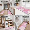 thumbnail image 5 of Pink Floral and Petal Pattern Kitchen Rugs Sets Of 3,Kitchen Runner Rugs Non Skid Washable,Decorative Kitchen Floor Mats for Kitchen,Sink,Laundry,17"x30"+ 17"x47" + 17"x59", 5 of 6