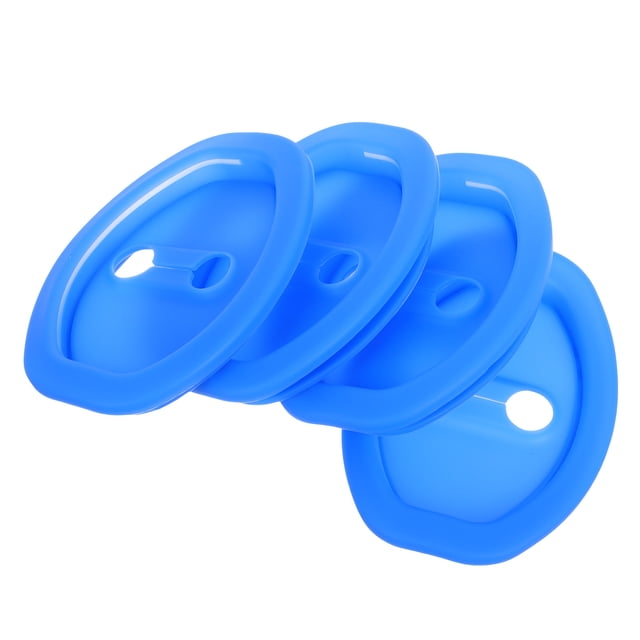 Miangastore 4pcs Universal Silicone Car Door Lock Protector Cover Thickened Shock Absorption Noise Reduction Door Latch Guard Cover Replacement