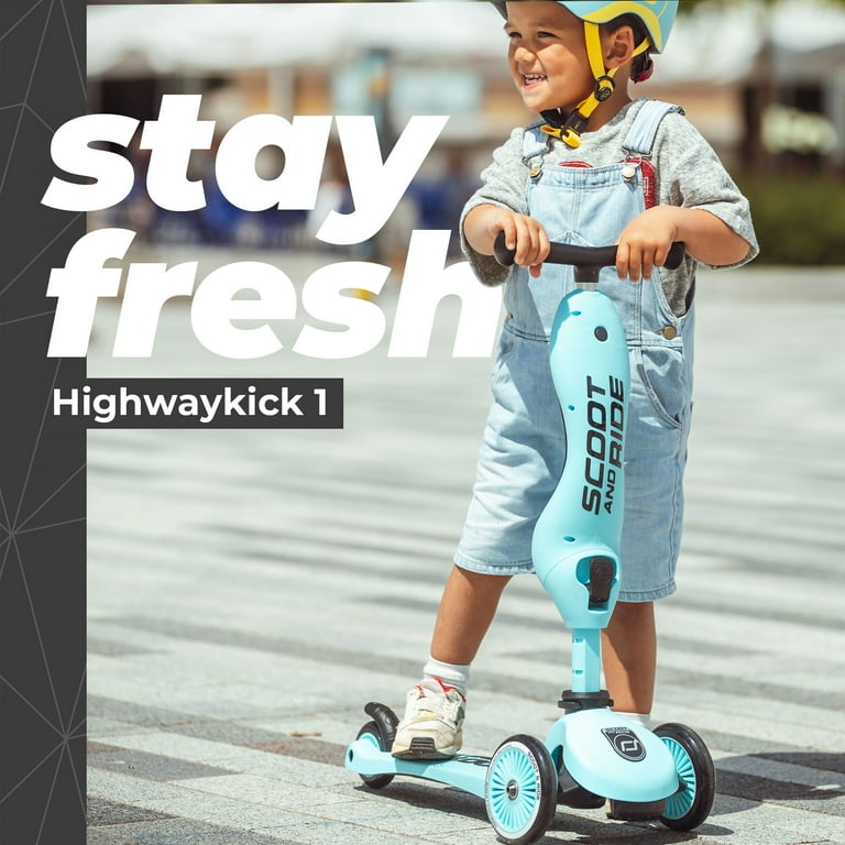 Scoot & Ride 2-in-1 Ride-On & Stand Scooter, Ages 1-5, Highwaykick