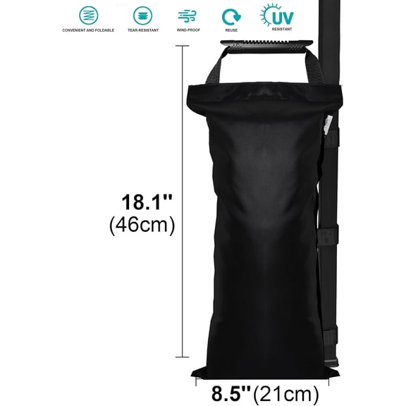 8 Pack Canopy Sand Bags - & Portable for Tents, Canopies & Umbrellas - Unfilled Weight Bags for Outdoor Events