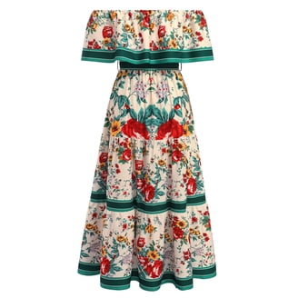 AGUA BY AGUA BENDITA womens Esmeralda Linen Maxi Dress, m, Green -  Walmart.com