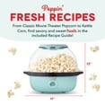 thumbnail image 6 of Dash SmartStore™ Deluxe Stirring Popcorn Maker, Hot Oil Electric Popcorn Machine with Large Lid for Serving Bowl and Convenient Storage, 24 Cups, Aqua, 6 of 6