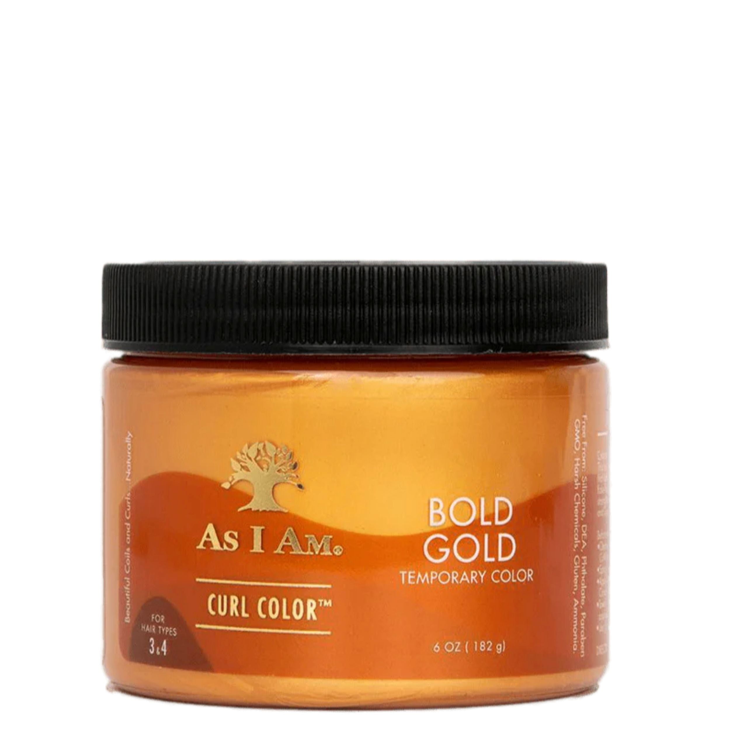 (6 pack) As I Am Curl Color™ Temporary Color Gel Damage Free - Bold Gold 6 oz, Unisex, Moisturizing