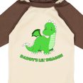thumbnail image 4 of Inktastic Daddy's Lil' Dragon Cute Green Dragon Boys or Girls Long Sleeve Baby Bodysuit, 4 of 5