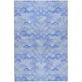 thumbnail image 2 of Addison Rugs Dream Shag Premium Machine Washable Transitional Shells Blue Rectangle Rug, 8' x 10', 2 of 8