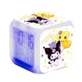 thumbnail image 3 of Reloj Kuromi Three Lives, regalo para niños, regalo para estudiantes, reloj despertador que cambia colorido, artículos electrónicos cuadrados de plástico para el hogar, 3 of 5
