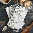 thumbnail image 6 of Green Eucalyptus Kitchen Towels Set of 4, Water Absorbent Dish Towel, Watercolor Spring Weeping Botanical Decorative Hand Towels - Quick Drying Cloth for Cooking Baking, 18x28 Inch, 6 of 8