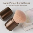 thumbnail image 2 of Retractable Kabuki Makeup Brush, Powder Brushes Foundation Travel Foundation Brush for Blush Bronzer & Powder…, 2 of 14