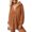 Brown, variant on Letdown Womens Waffle Knit Shacket Jacket Casual Long Sleeve Button Down Shirts Dressy Blouses Tops Boyfriend Blouses with Pockets Loose Fit