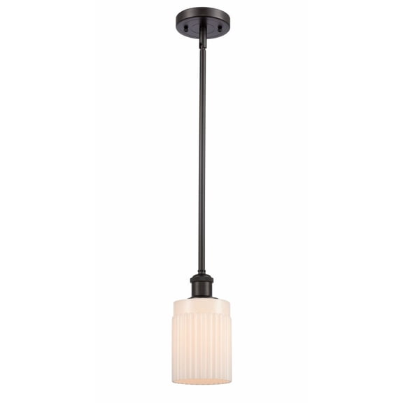 516-1S-OB-G341-LED-Innovations Lighting-Hadley-3.5W 1 LED Pendant in Art Nouveau Style-4.5 Inches Wide by 8 Inches High   Oil Rubbed Bronze Finish
