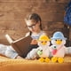thumbnail image 3 of Juguete de peluche de pato morado (sombrero amarillo), muñeco de peluche de 30 cm, almohada suave y esponjosa, pato escolar, regalo perfecto para todas las edades y ocasiones, 3 of 5
