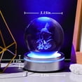 thumbnail image 4 of 3D Crystal Ball Night Light with Silver Base, Laser Engraved Glass Snow Globe for Toom Decoration, Special Gift for Birthday, Christmas, Multiple Styles Available, 4 of 14
