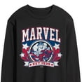 thumbnail image 3 of Marvel - Collegiate Americana - Men's Long Sleeve Graphic T-Shirt, 3 of 5