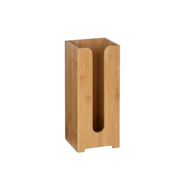 Bambusa wood toilet paper holder, toilet paper storage capacity 3 rolls, bamboo wood, 15x35.5x14 cm, brown