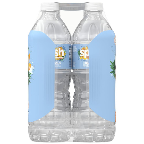 SPLASH Refresher Pineapple Mango Flavored Water, 16.9 fl oz Bottles, 24 Pack