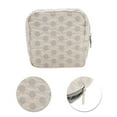 thumbnail image 4 of Unique Bargains 1 Pc Versatile Square Dots Travel Makeup Bag for Travel Khaki Gray Polyester, 4 of 6