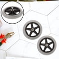 thumbnail image 4 of BRIGHTFUFU Piezas de silla de ruedas delanteras, eje de rueda de repuesto estable, 2 uds., 4 of 7