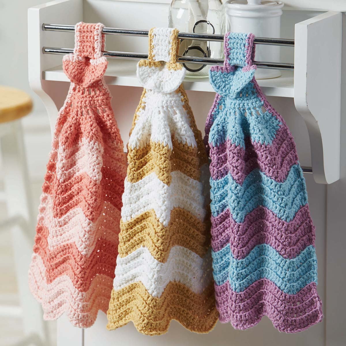 Herrschners® Easter Ripple Towels Crochet Kit