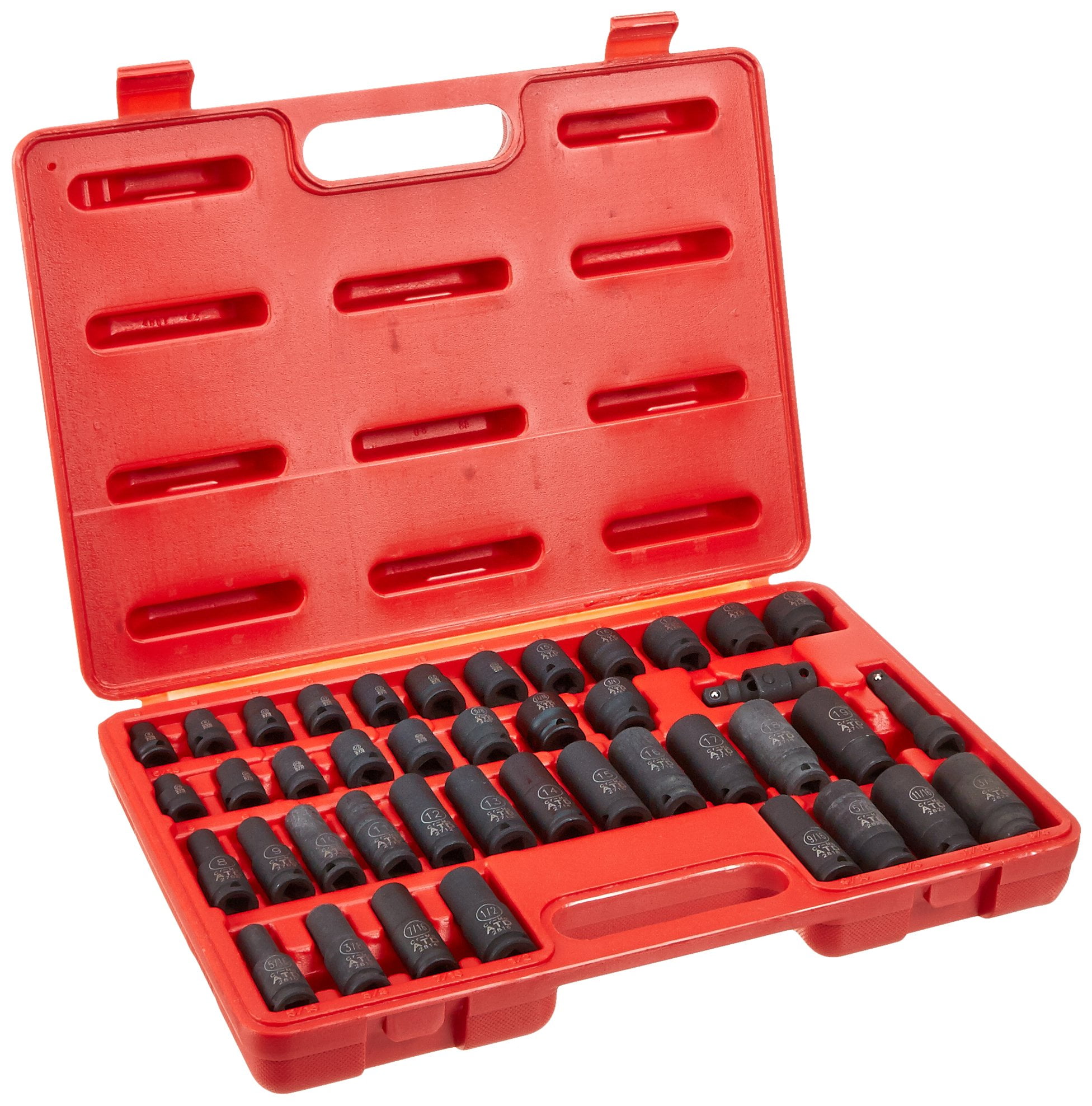 ATD Tools 3/8" Drive 6Point 42Piece SAE/Metric/Standard and Deep