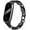 Black, variant on Band Compatible with Xiaomi Smart Band 8 Strap, Stainless Steel Leather Ring Chain Belt Miband 8 Straps Breathable Belt Elegant Replacement Watch Band for Ladies