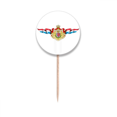 thumbnail image 1 of Luxembourg Flag National Emblem Toothpick Flags Round Labels Party Decoration, 1 of 3