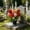 118#Red, variant on Cemetery Artificial Flowers Memorial Decoration, Realistic Potted Funeral Flowers Maintenance Free Display Long Lasting Tribute Arrangement, For Gravesite Tombstone Outdoor Memorial Tribute