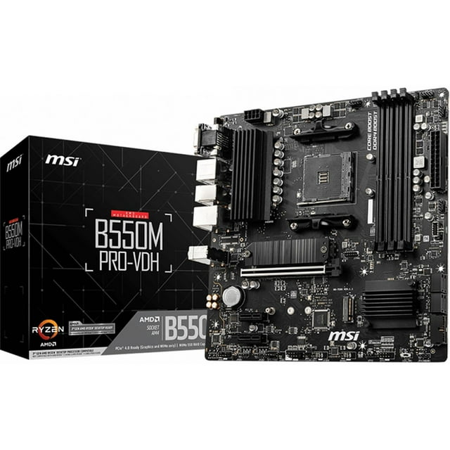 Tarjeta Madre MSI B550M PRO-VDH AMD AM4 DDR4 M-ATX USB Tipo C