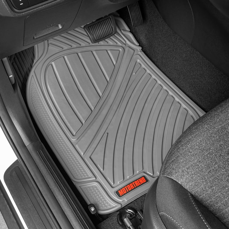 Motor Trend FlexTough Rubberen Vloermatten Auto - 3-Delige All Weather Set Zwart
