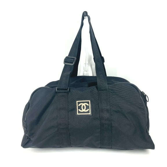 Pre-Owned CHANEL A19977 Sport CC Coco Mark Bag Travel Shoulder Boston Nylon Women's... (Good)