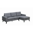 thumbnail image 1 of Topline Home Furnishings 2-piece Sectional with Right Side Chaise Chenille, 1 of 3