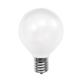 thumbnail image 3 of Belle Luci Holiday Bright Lights LED G50 Single Filament Frosted LED Replacement Bulb Warm White 2.5, 3 of 6