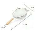 thumbnail image 6 of Sunjoy Tech Stainless Steel Mesh Strainer with Wooden Handle Fine Mesh Filter Spoon Wire Sieve Sifter Metal Colander Skimmer Kitchen Supplies, 6 of 8
