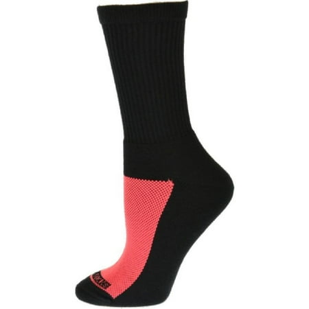 

Sierra Socks Cotton Crew Mesh Top Cushioned Sole Performance Socks (Shoe Size: 4-10)