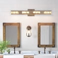 thumbnail image 3 of MingBright 24 inch Modern Crystal Wall Lighting, 4 Crystal LED Vanity Light Fixture, Damp Location, 3 of 8