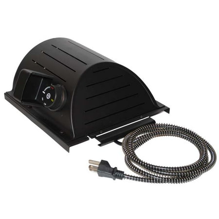 AKOMA Dog Products Hound Heater Dog House Furnace Deluxe with Cord Protector, Black, 10" x 10" x 4.5