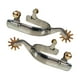 thumbnail image 3 of Espuelas Sunnimix 1 par de espuelas de vaquero occidental de acero inoxidable Mujer Plata, 3 of 6