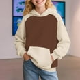 thumbnail image 2 of YunPes Teen Girls Oversized Hoodies Kids Casual Cute School Athletic Sweatshirts Trendy Comfy Long Sleeve Pullover Tops with Pocket, 2 of 7
