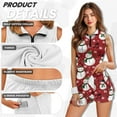 thumbnail image 6 of Yuyamidu Snowman Golf Dresses for Women Size XS Music Note Womens Athletic Dress Christmas Tennis Golf Workout Sports Sleeveless Mini Dress Built in Shorts with Pocket, Red, 6 of 8