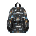 thumbnail image 3 of Game Controller Black Pattern Backpack for School, Cute School Bag with Adjustable Shoulder Straps and Padded Back, 15"x11.42"x5.5", 3 of 5