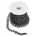 thumbnail image 2 of Aluminum Chain, Elegant Style 5 Meters Curb Chain Black Convenient Storage  For Luggage Project, 2 of 8