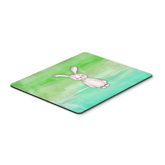 Bunny Rabbit Watercolor Mouse Pad, Hot Pad or Trivet