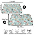 thumbnail image 3 of Kdxio Butterflies Print Windshield Sun Shade,UV Rays and Sun Heat Protection,Sunshade for Car Windshield,Car Shade Front Windshield - Medium, 3 of 6