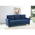 thumbnail image 2 of Uspridefurniture Corel 80.31" Flared Arm Dark Blue Velvet Sofa, 2 of 5