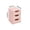 Pink, variant on Small Plastic Desktop Drawer Storage Organizer - Stackable Sliding Drawer Unit for Bedroom Kitchen Office Dorm
