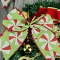 thumbnail image 2 of Polka Ribbon With Striped Bow In Candy Green Rotatable Christmas Decoration Ready To Use Package Champagne Wrapping Paper Christmas Heavy Wrapping Paper Christmas Heavy Duty Wrapping Paper Storage, 2 of 4